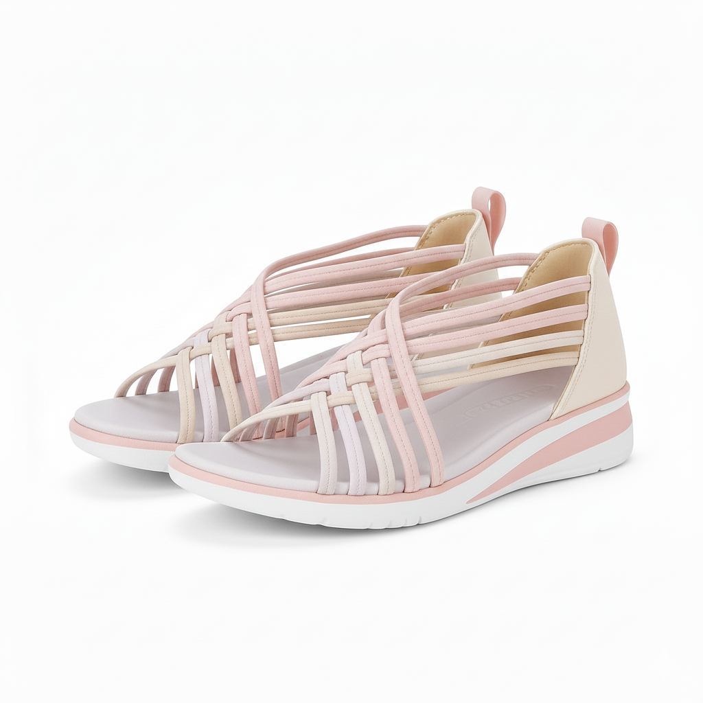 Lagoz Lifona | Comfortabele Dames Sandalen Met Elastische Bandjes – Makkelijke Instap