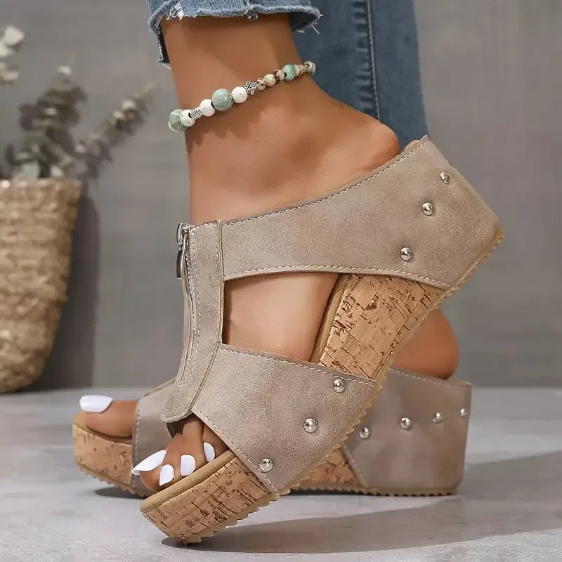 Lagoz Patrice | Orthopedische sandalen met sleehak