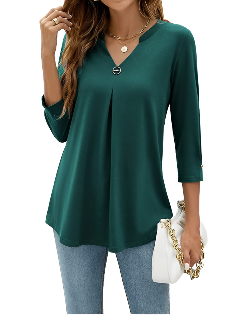 Lagoz Amalia | Business Collier-Shirt met Opstaande Kraag