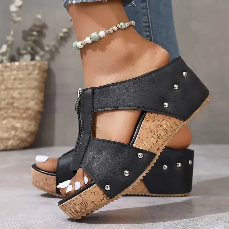 Lagoz Patrice | Orthopedische sandalen met sleehak