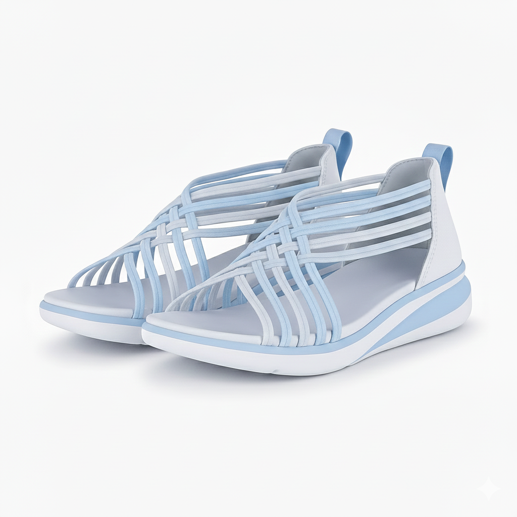 Lagoz Lifona | Comfortabele Dames Sandalen Met Elastische Bandjes – Makkelijke Instap