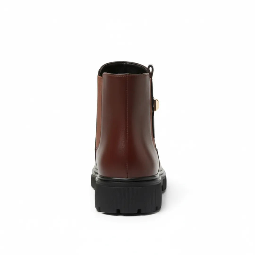 Lagoz Kylia | Gevoerde Orthopedische Dames Enkellaarzen – Warme Snowboots met Rits