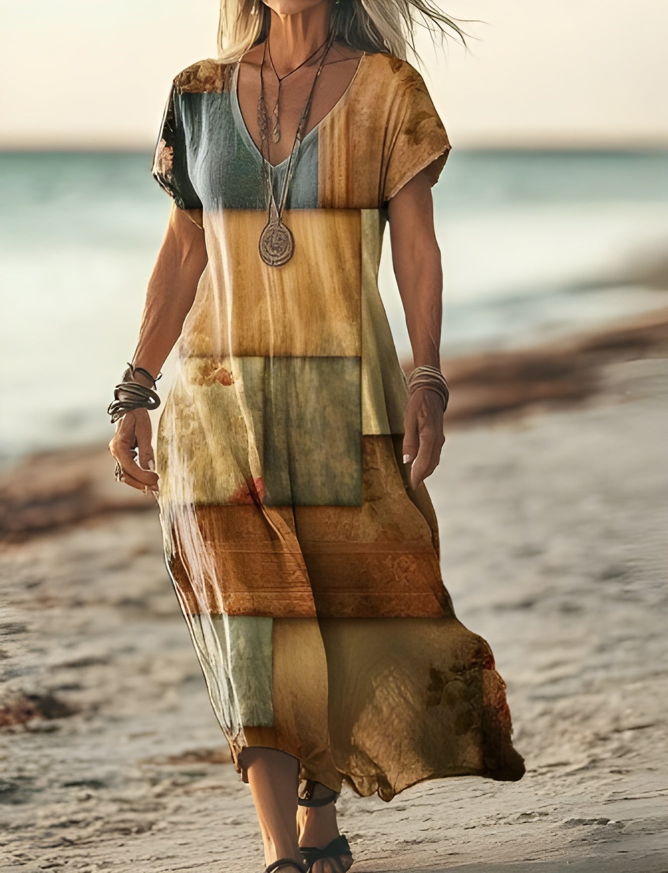 Lagoz Hiani | Vintage bloemen zomerjurk