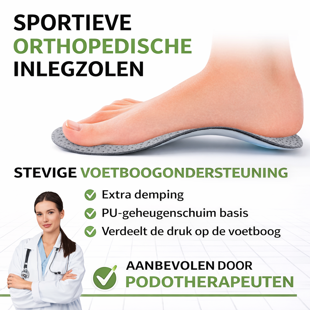 Lagoz Oleo | Permium Orthopedische Inlegzolen Leer Steunzolen Voor Platvoeten