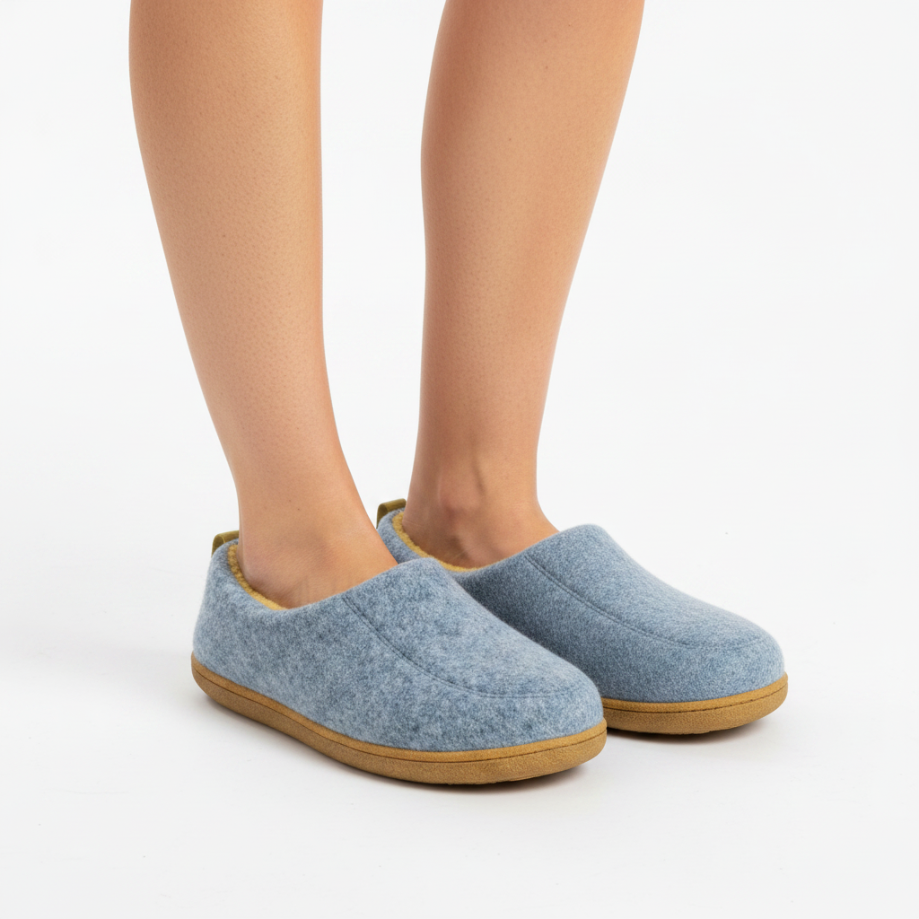 Lagoz Ilaya | Orthopedische Dames Pantoffels met Harde Zool & Fleece Voering - Warme Sloffen