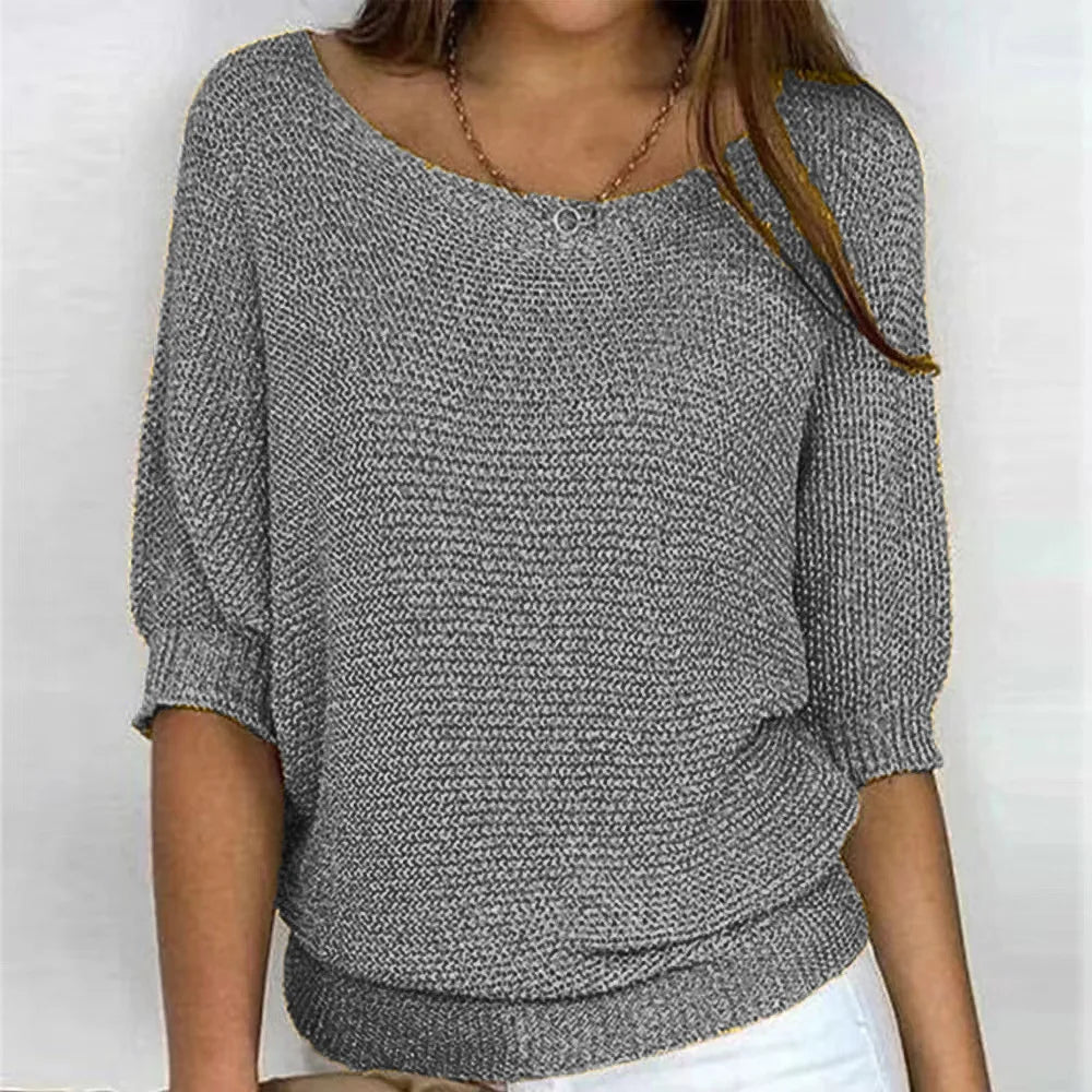 Lagoz Isy™ – Luchtige Gebreide Top met Elegante Valt