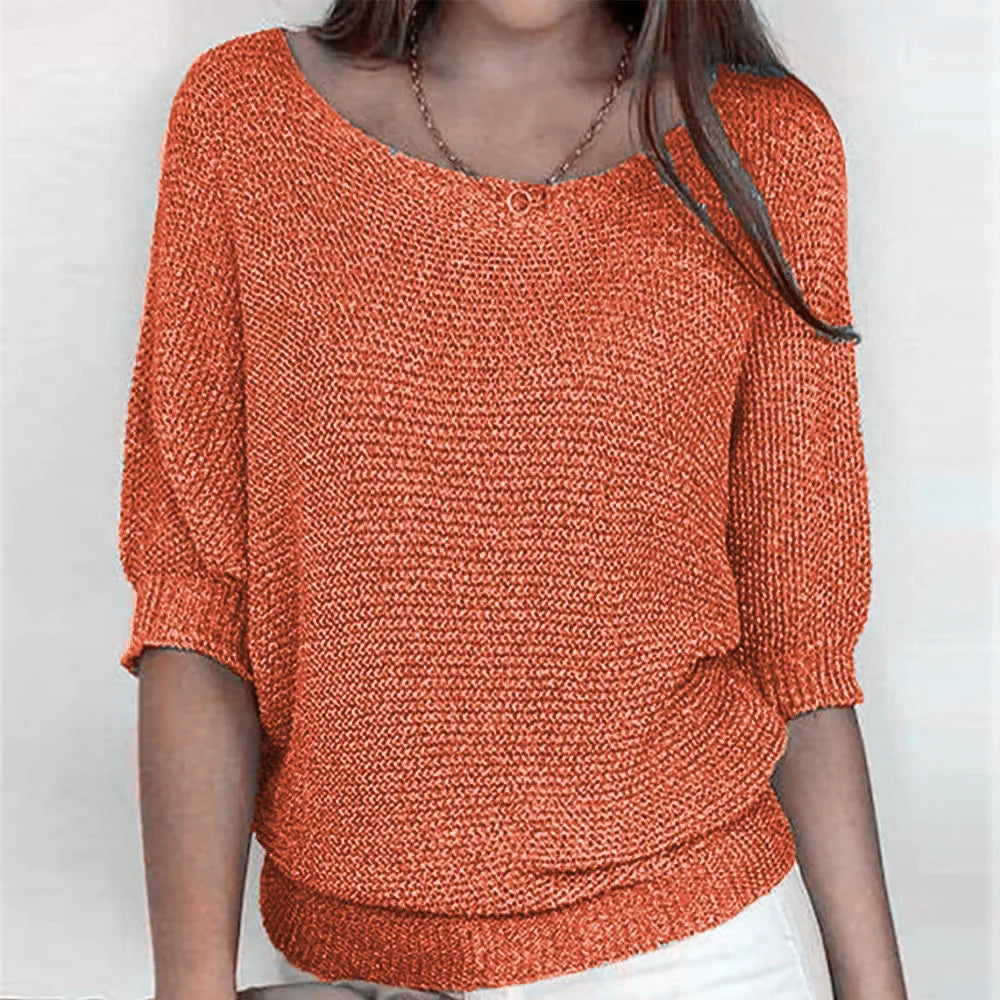 Lagoz Isy™ – Luchtige Gebreide Top met Elegante Valt