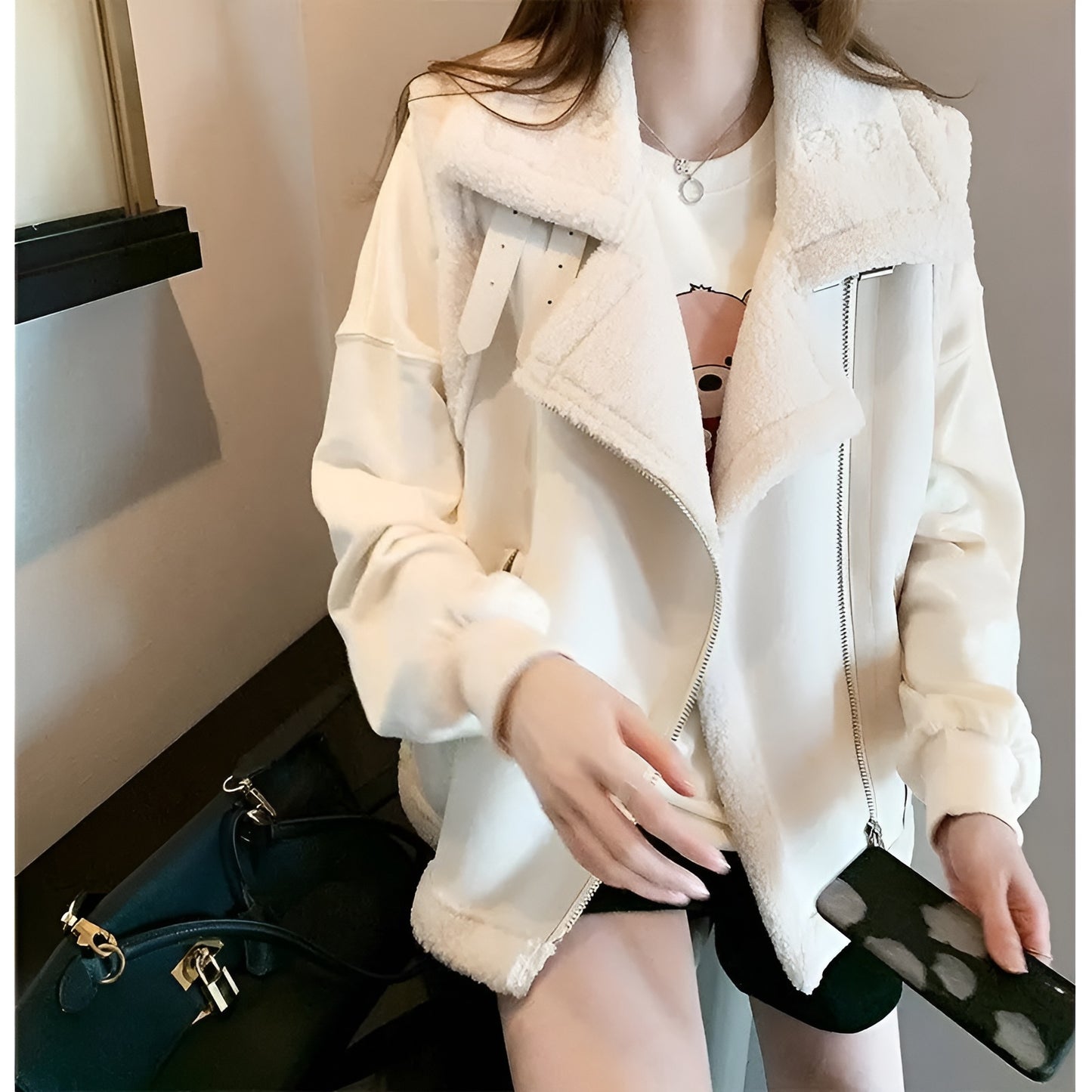Fleece Women Vest Waistcoat Female Vest Sleeveless Jacket Ladies Warm Thick Sleeveless Vest Coat Outerwear Vintage Vests