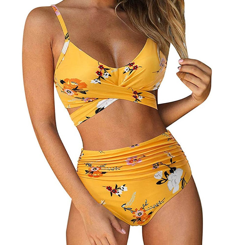 Lagoz Jackson| Belle High Waisted, Kleurrijke Damesbikini
