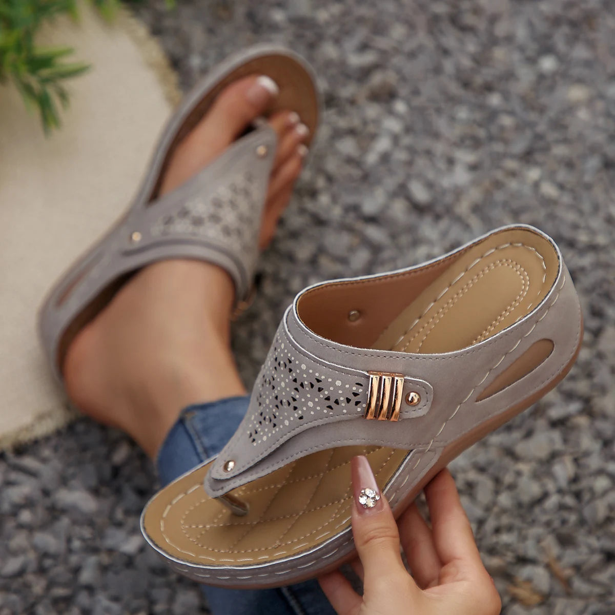 Lagoz Flora | Orthopedische Zomer Dames Sandalen