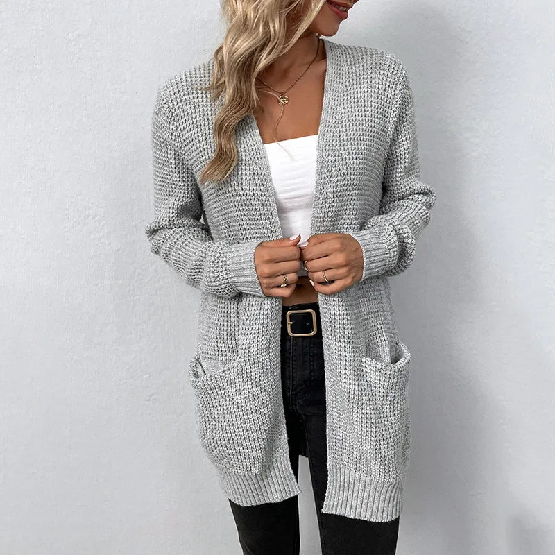 Lagoz™ – Gebreid Vest met Comfortabele Pasvorm & Praktische Zakken
