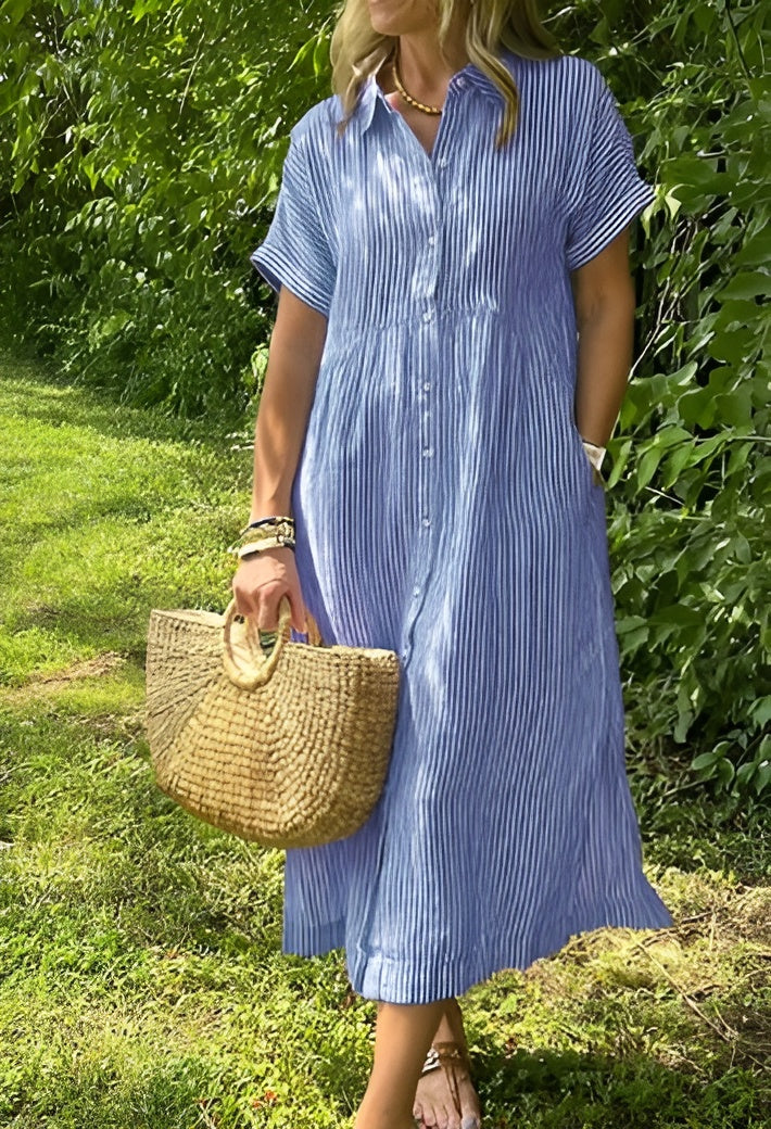 Lagoz Lana Jurk | Tijdloze Elegantie in Fluweelzachte Stof