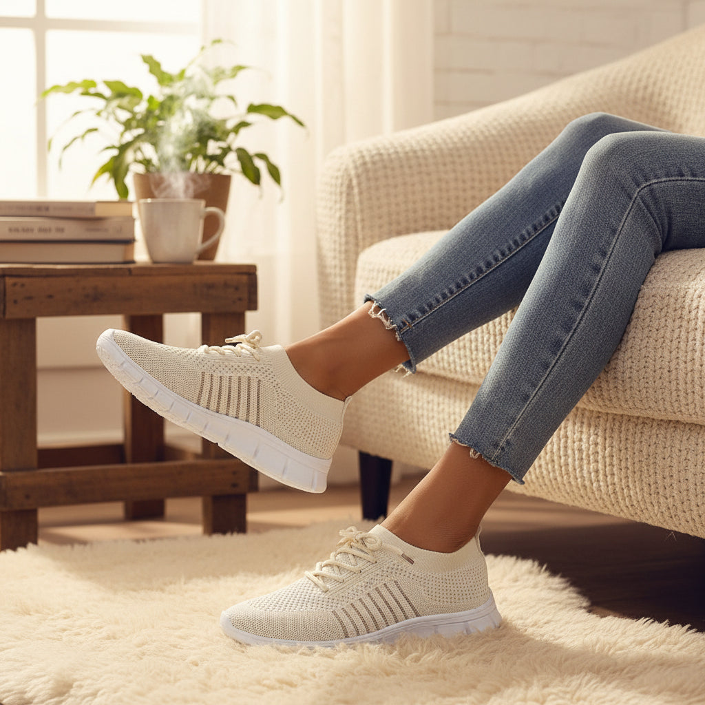 Lagoz Olivi | Orthopedische Dames Comfort Sneaker