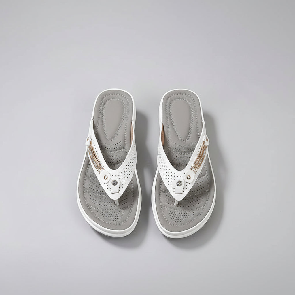 Lagoz Fleur | Orthopedische Dames Slippers met Zachte Zool