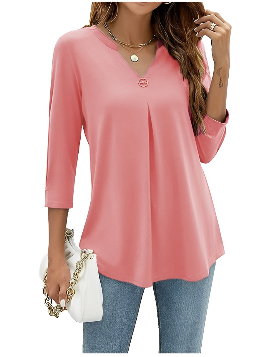 Lagoz Amalia | Business Collier-Shirt met Opstaande Kraag