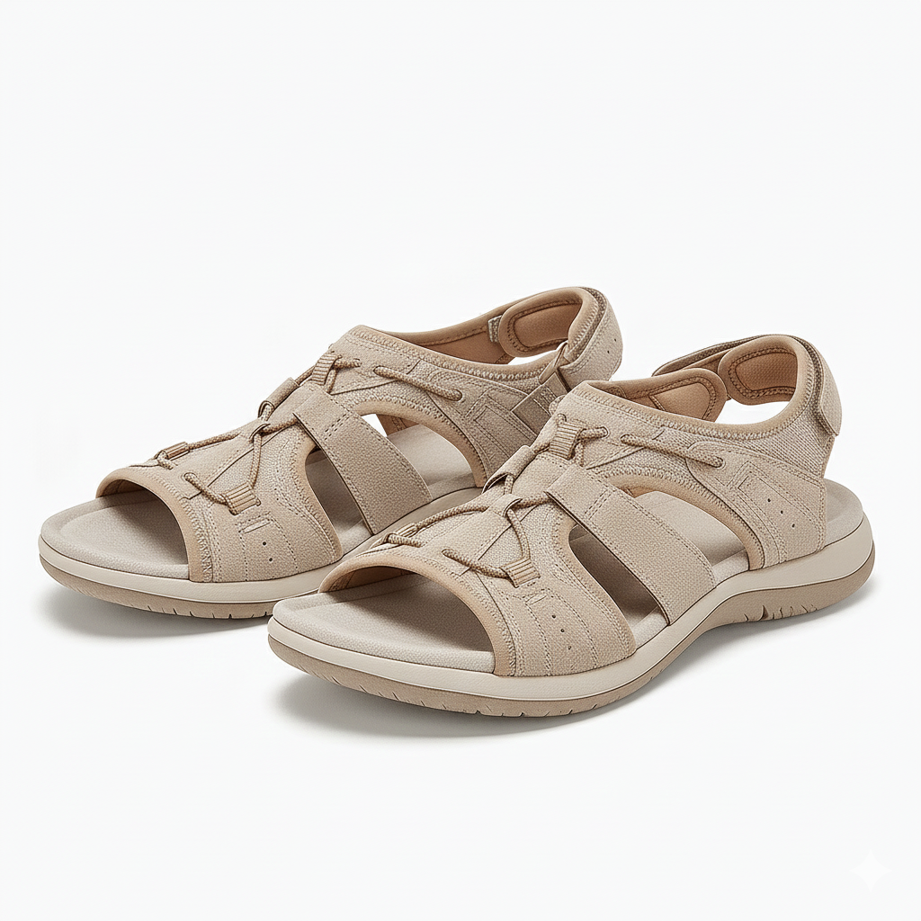 Lagoz Sita | Dames Comfort Sandalen met Zachte Demping en Stevige Grip – Geschikt voor Normale en Brede Voeten