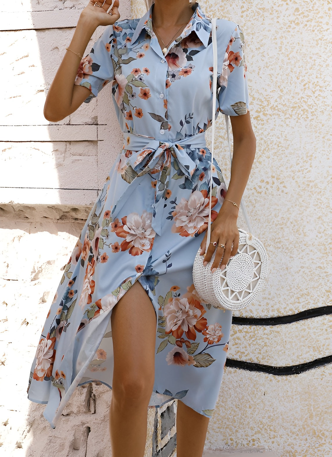 Lagoz Sofia | Summer Knotted Dress with Print