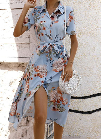 Lagoz Sofia | Summer Knotted Dress with Print