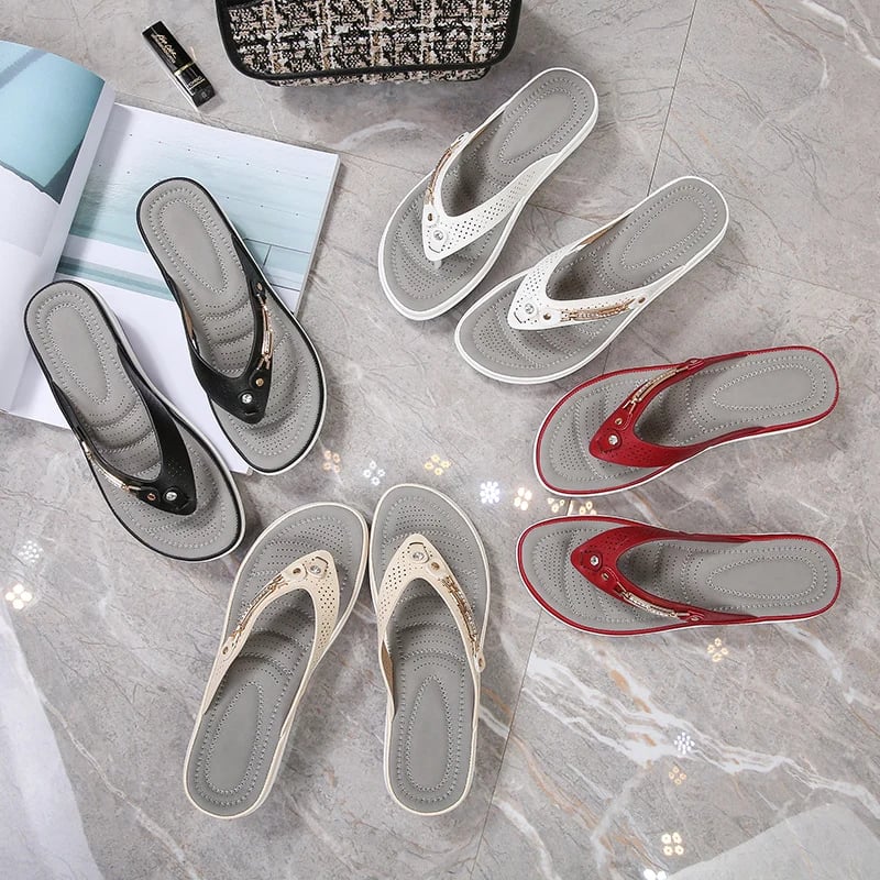 Lagoz Fleur | Orthopedische Dames Slippers met Zachte Zool