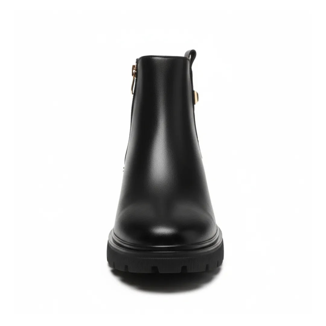 Lagoz Kylia | Gevoerde Orthopedische Dames Enkellaarzen – Warme Snowboots met Rits