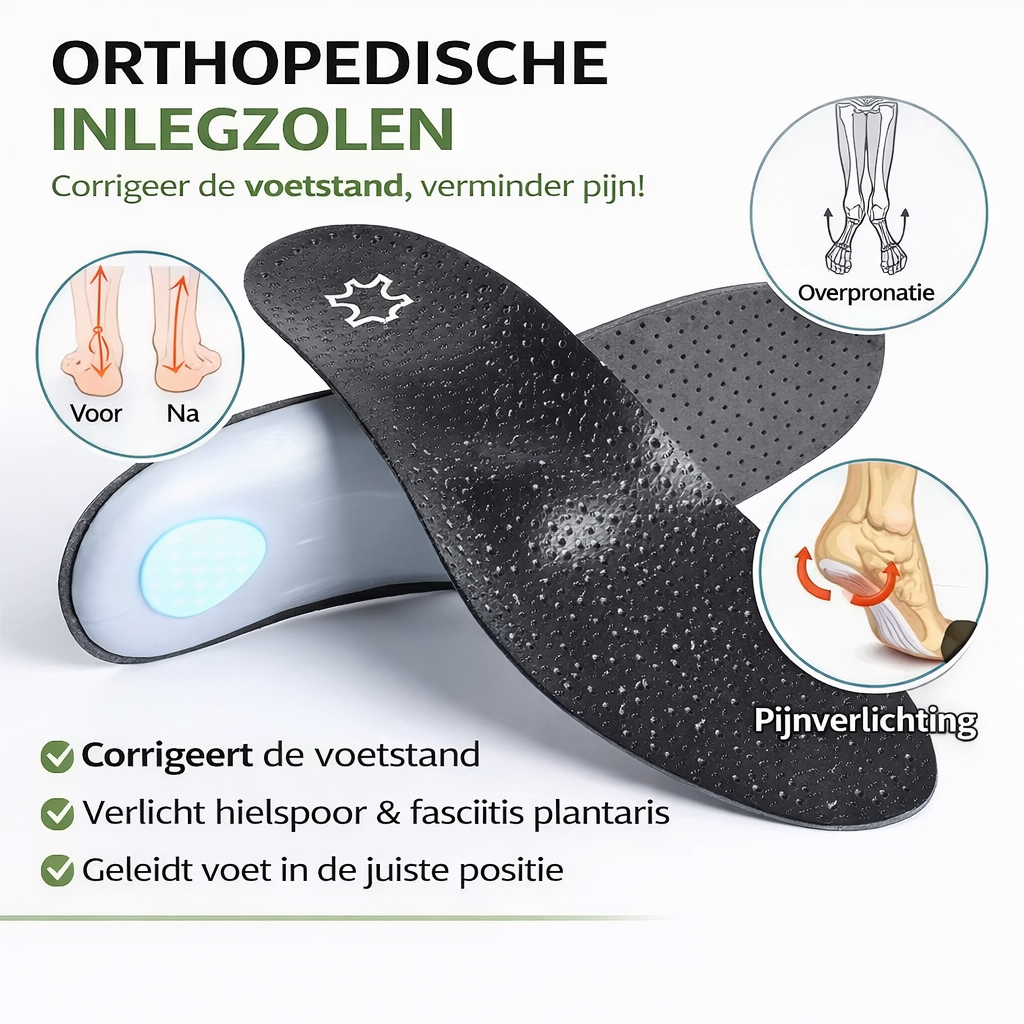 Lagoz Oleo | Permium Orthopedische Inlegzolen Leer Steunzolen Voor Platvoeten