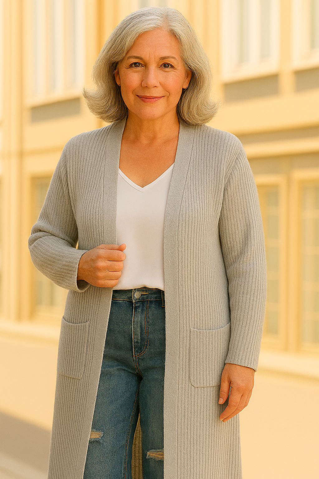 Lagoz Elva | Lang Vest Met Grote Zakken