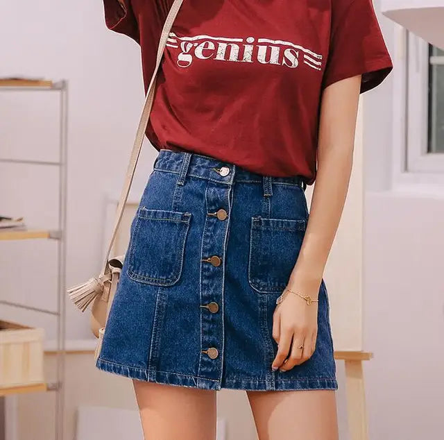 Lagos Skyline | Loose High Waist Skirt 