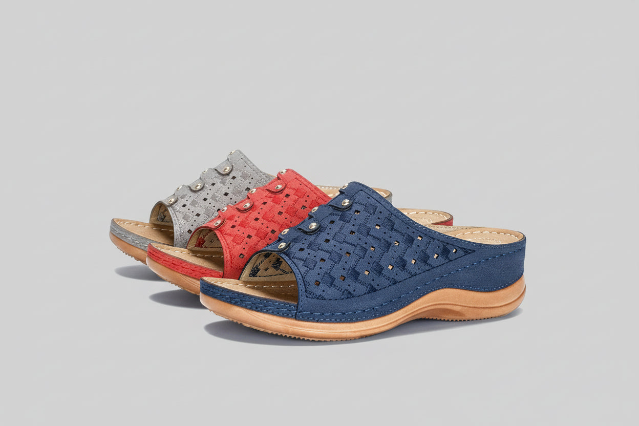 Lagoz Marja Ortho Pro Instappers | Kwalitatieve Dames Sandalen met Ortopedisch Support