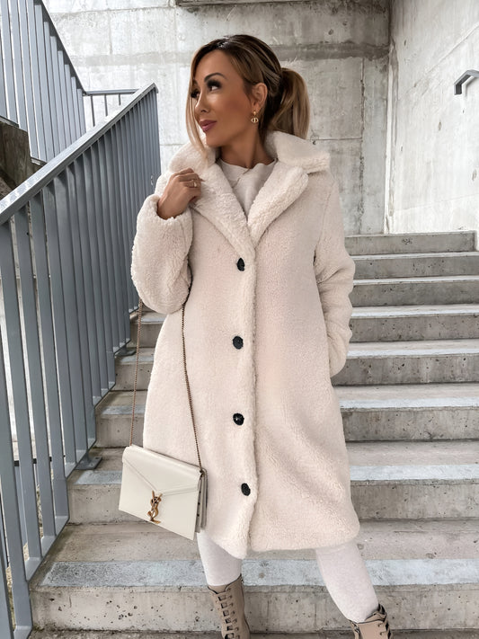 Lagoz Lapel | Pluizige Jas