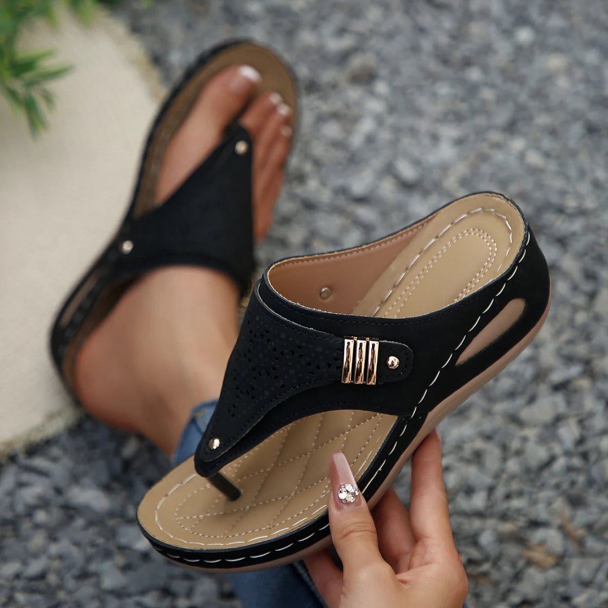 Lagoz Flora | Orthopedische Zomer Dames Sandalen