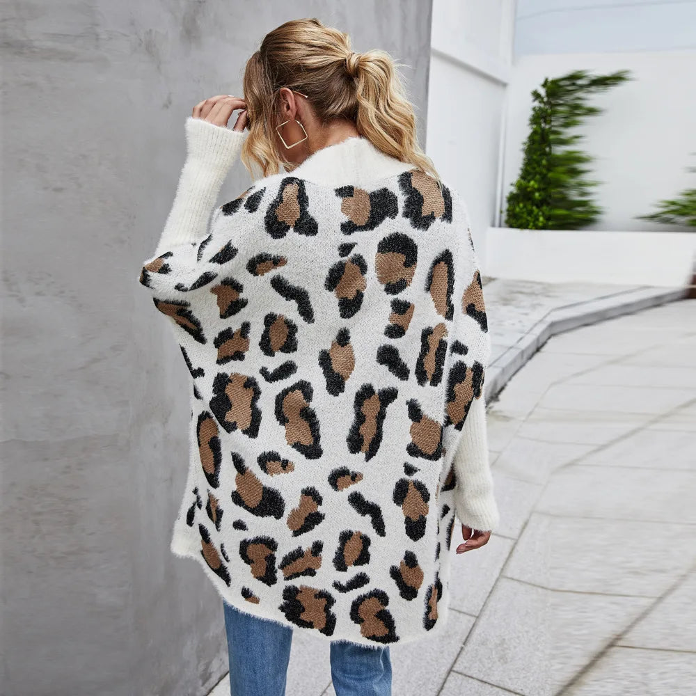 Lagoz | Losvallend Vest met Leopardprint
