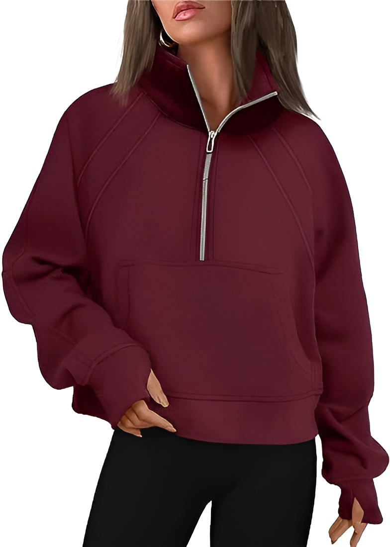 Lagoz Plush | Half-Zip Trui