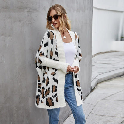 Lagoz | Losvallend Vest met Leopardprint