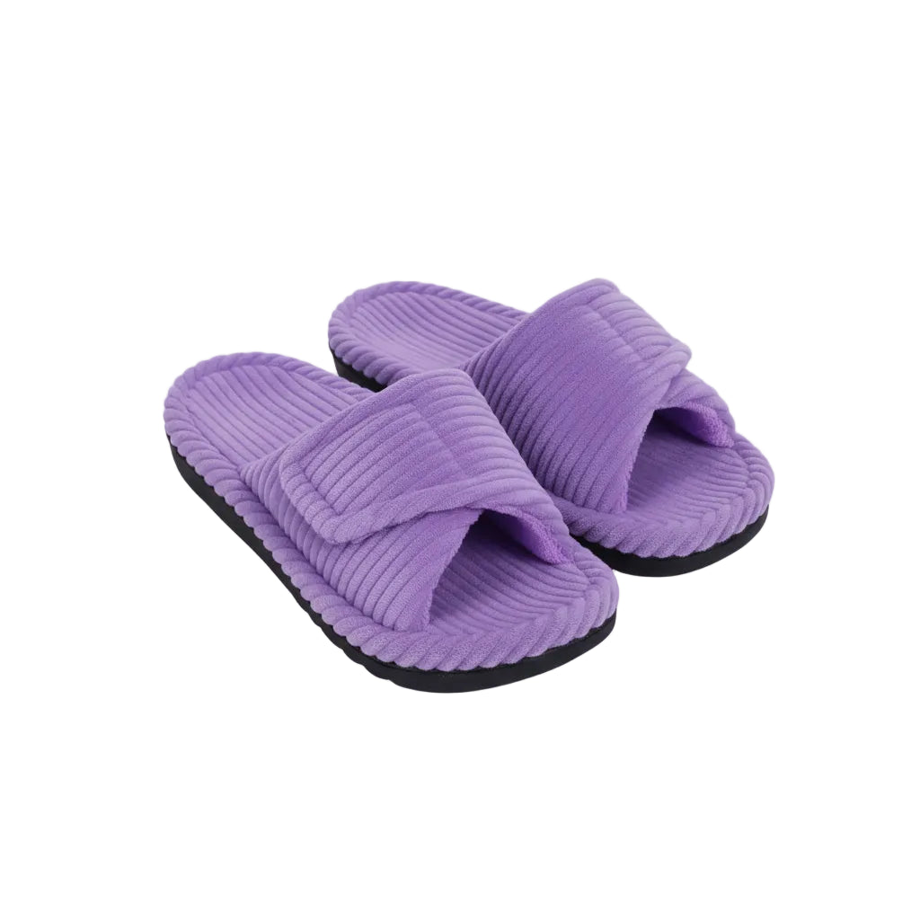 Lagoz Hanna | Fluffy Dames Slippers met Voetbed - Orthopedische sloffen