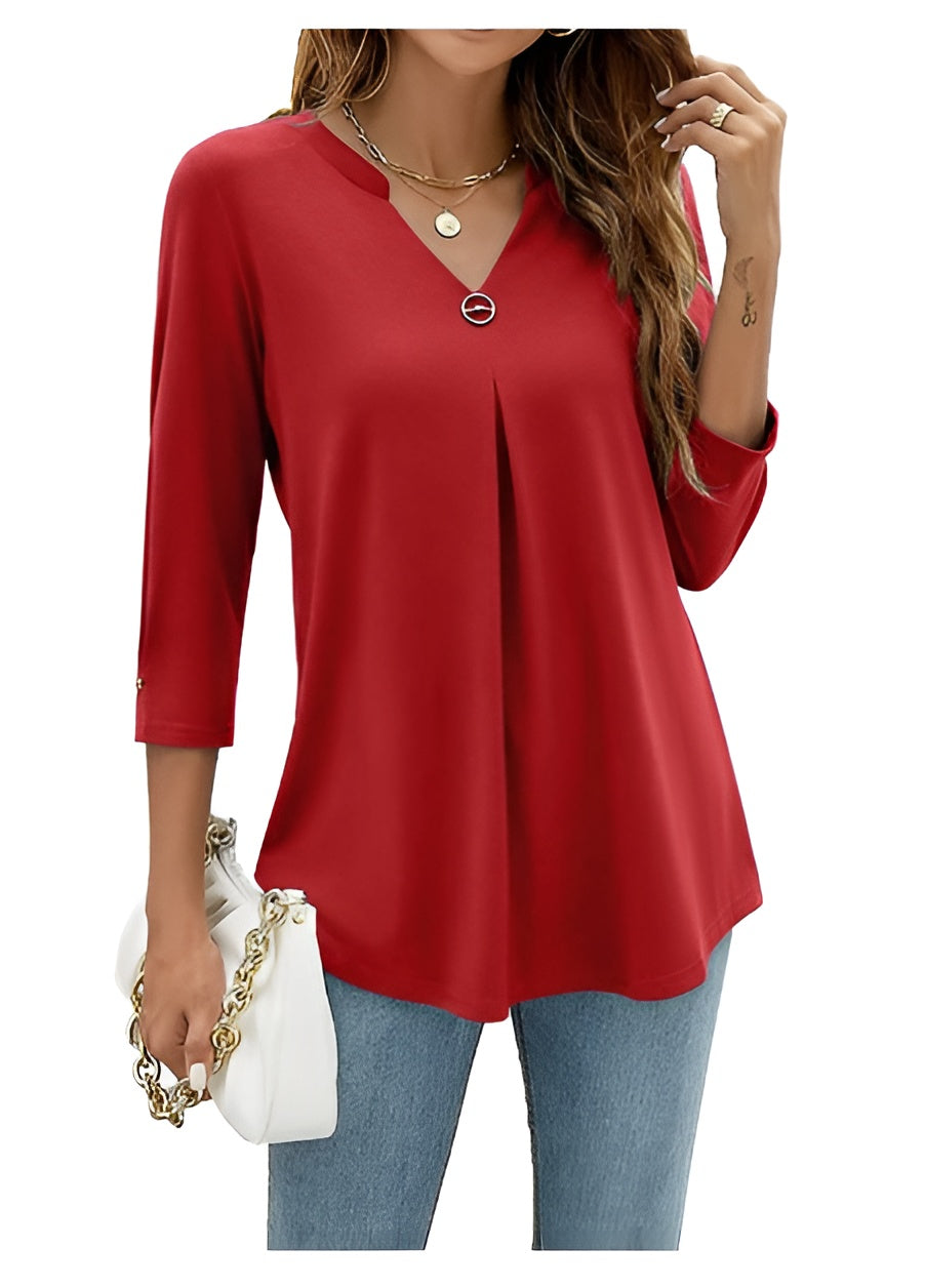 Lagoz Amalia | Business Collier-Shirt met Opstaande Kraag