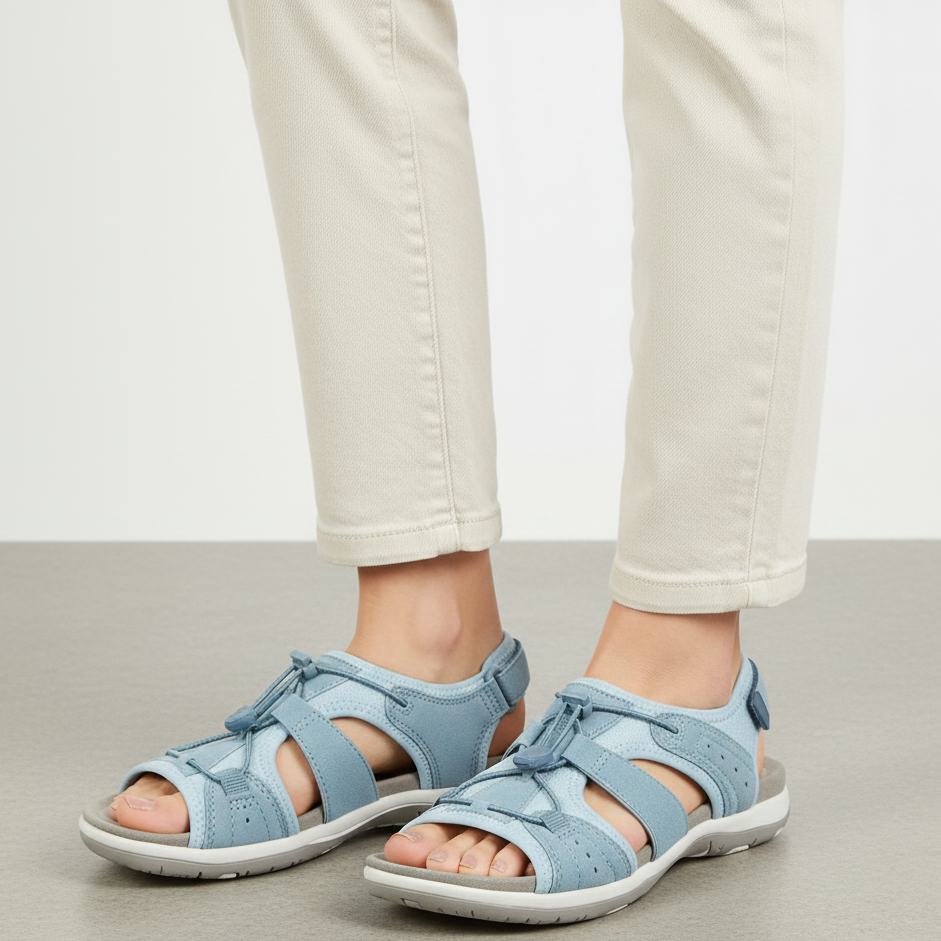 Lagoz Sita | Dames Comfort Sandalen met Zachte Demping en Stevige Grip – Geschikt voor Normale en Brede Voeten