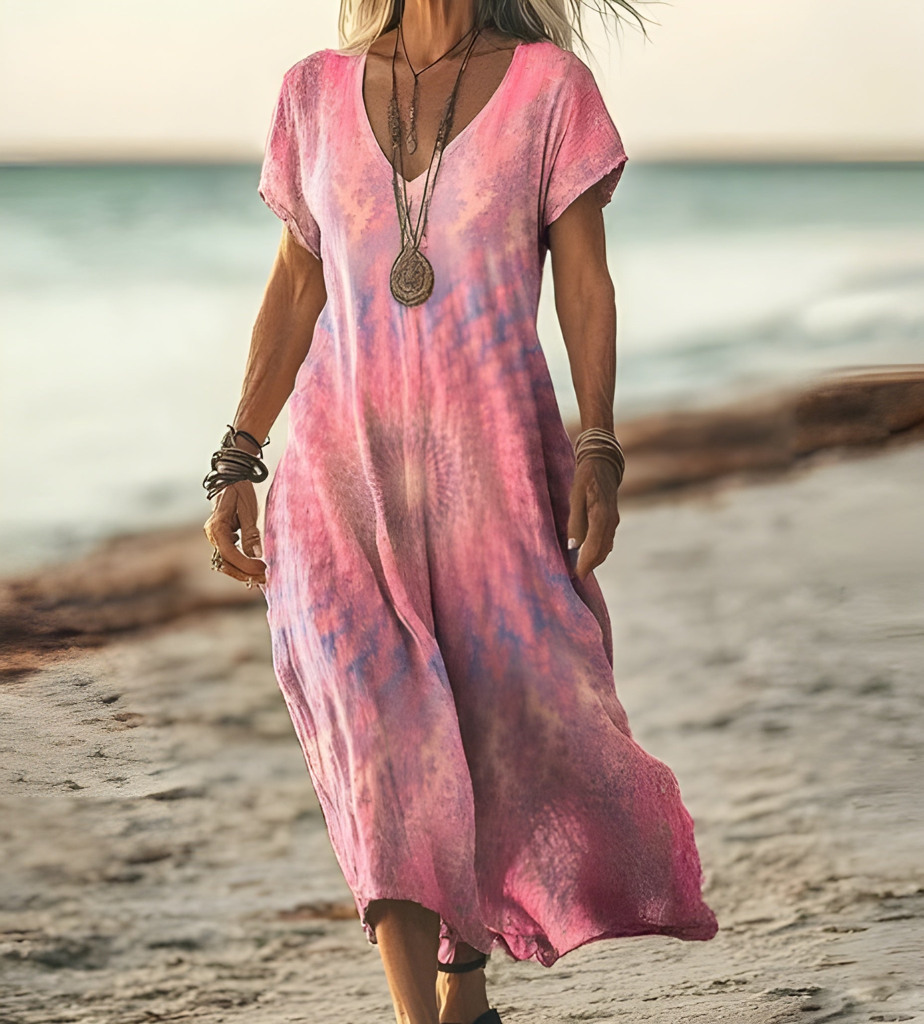 Lagoz Hiani | Vintage bloemen zomerjurk