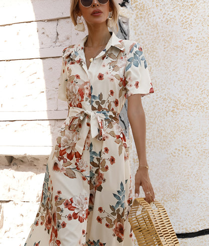 Lagoz Sofia | Summer Knotted Dress with Print