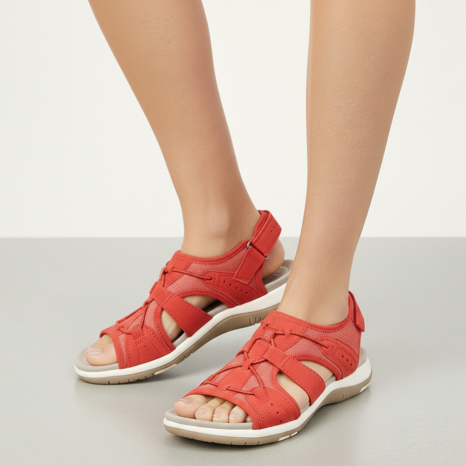 Lagoz Sita | Dames Comfort Sandalen met Zachte Demping en Stevige Grip – Geschikt voor Normale en Brede Voeten